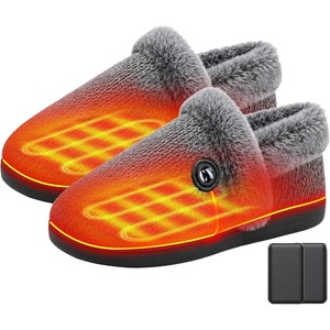 image:imageHeated Slippers for Men amp Women 5000mAh Rechargeable Electric Foot WarmersDark Gray
