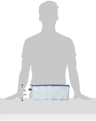 ALVIN  NB1824 Clear PVC Mesh Kit Zipper Bag MultiUse Organization Bag for Item Storage and Arranging Great for Needlework Projects Art Supplies and Travel  18 x 24 Inch Bag5 x 13