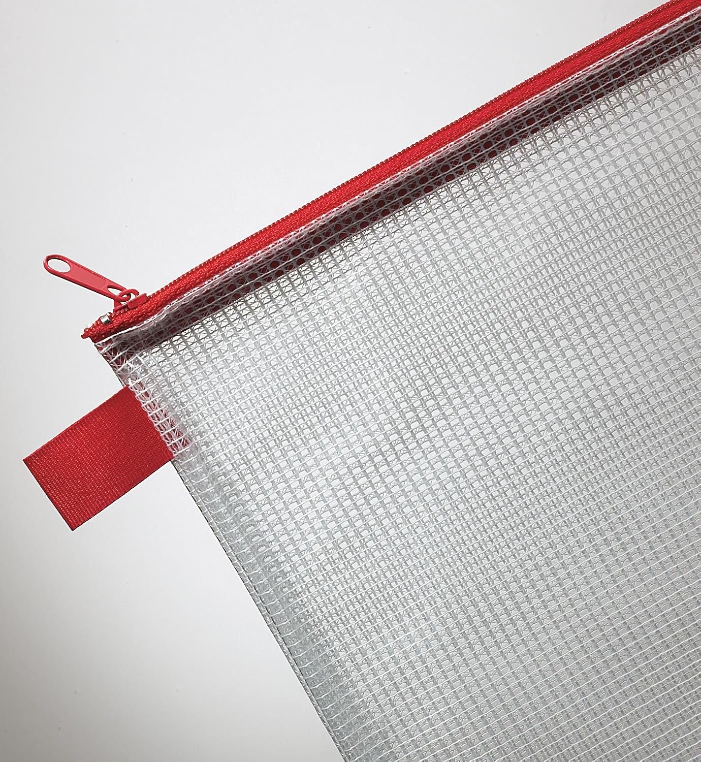 ALVIN  NB1824 Clear PVC Mesh Kit Zipper Bag MultiUse Organization Bag for Item Storage and Arranging Great for Needlework Projects Art Supplies and Travel  18 x 24 Inch Bag18 x 24