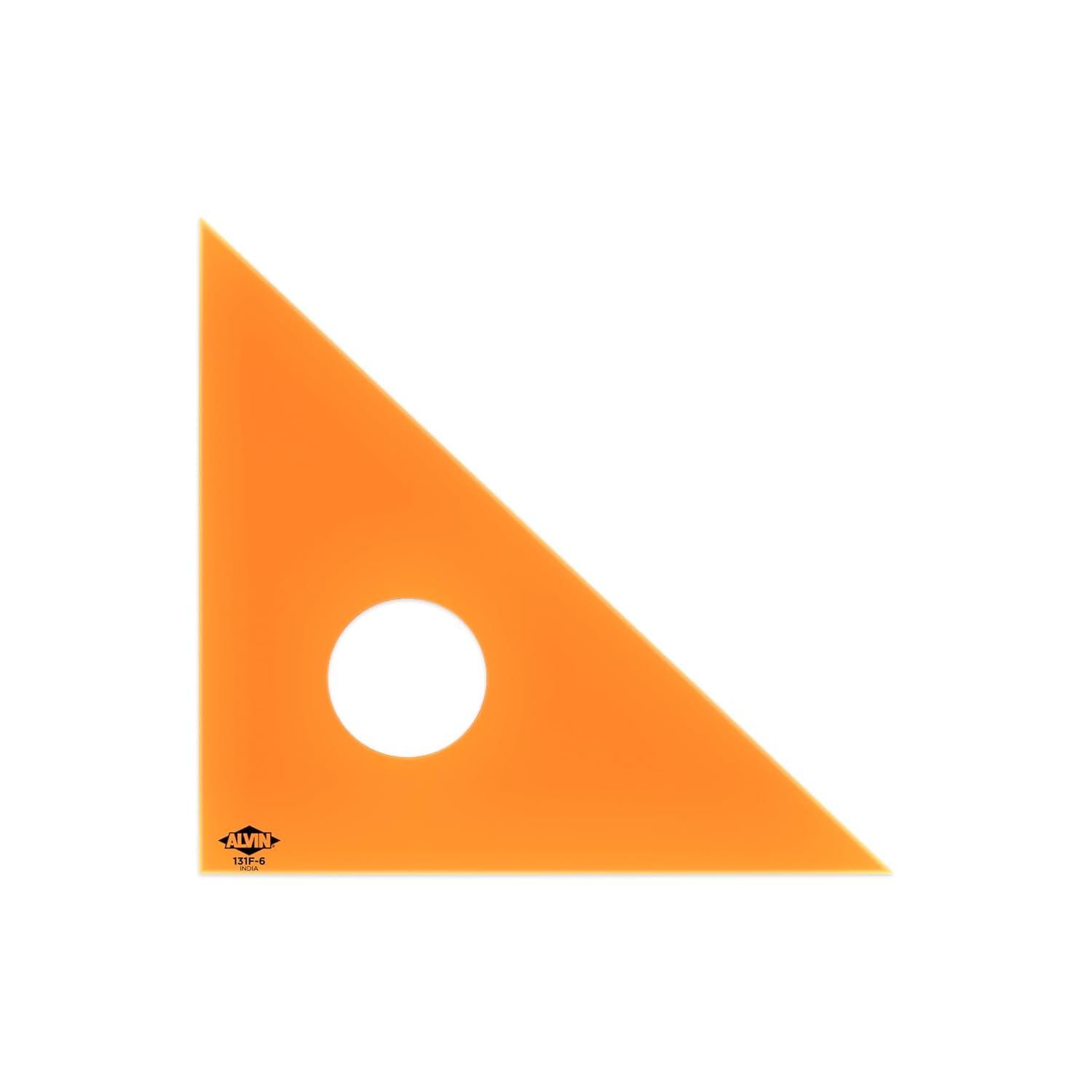 ALVIN 130F4 Fluorescent Professional Acrylic Triangle 3060 Degree Multipurpose Tool for Drafting Design and Architecture Great for Machining and Woodworking  4 Inch6
