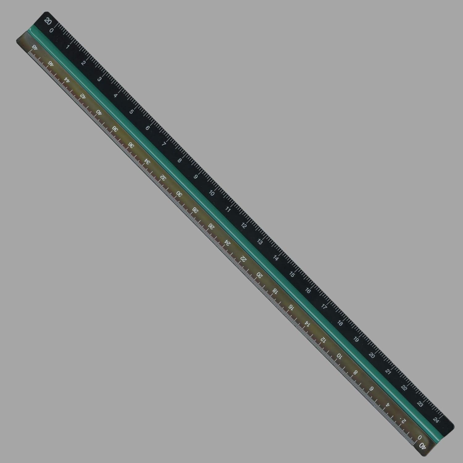 ALVIN Architect Triangular Scale Multipurpose Drafting Ruler for Drawing Planning and Design High Impact Plastic  12 Inch White241BP