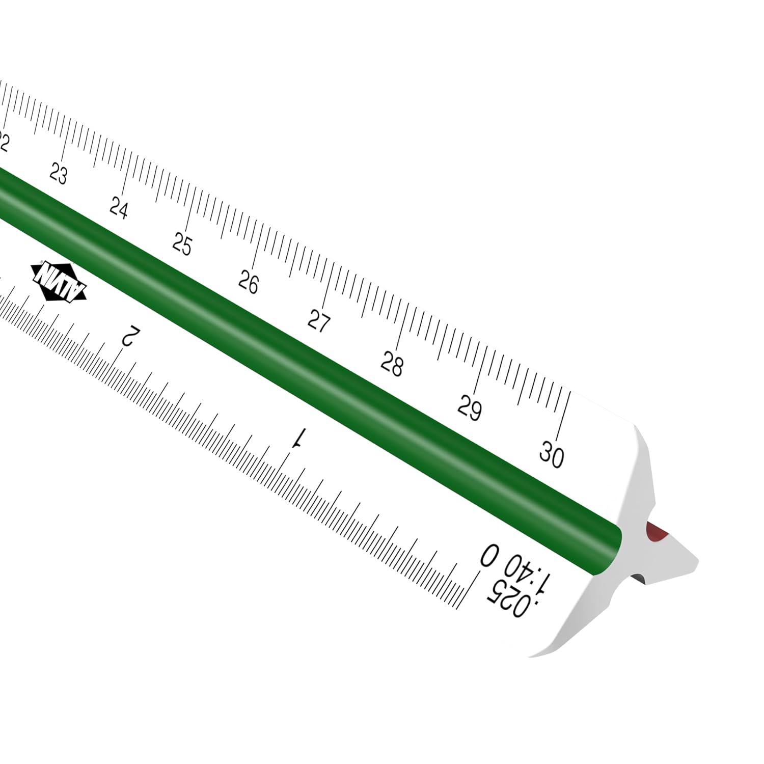 ALVIN Architect Triangular Scale Multipurpose Drafting Ruler for Drawing Planning and Design High Impact Plastic  12 Inch White247P
