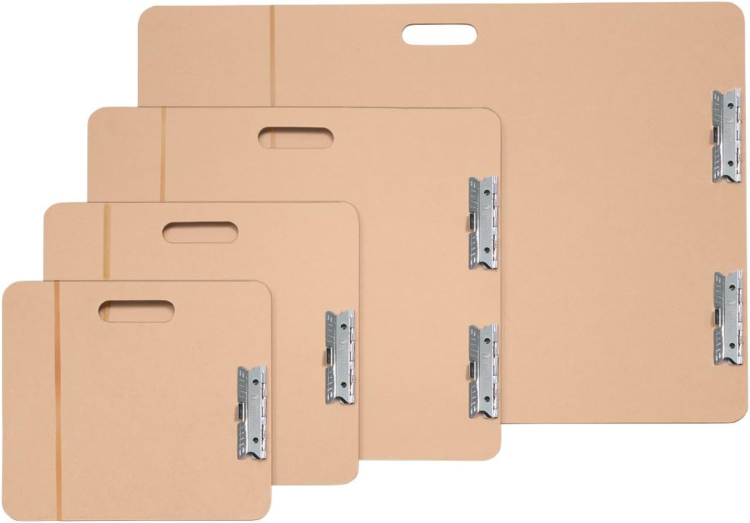ALVIN Artist Sketch Board with Cutout Handle 18quot x 19quot Model SB1819 Hard Masonite Portable Drawing Board Ideal for School and Studio Use  18 X 19 Inch18 x 19