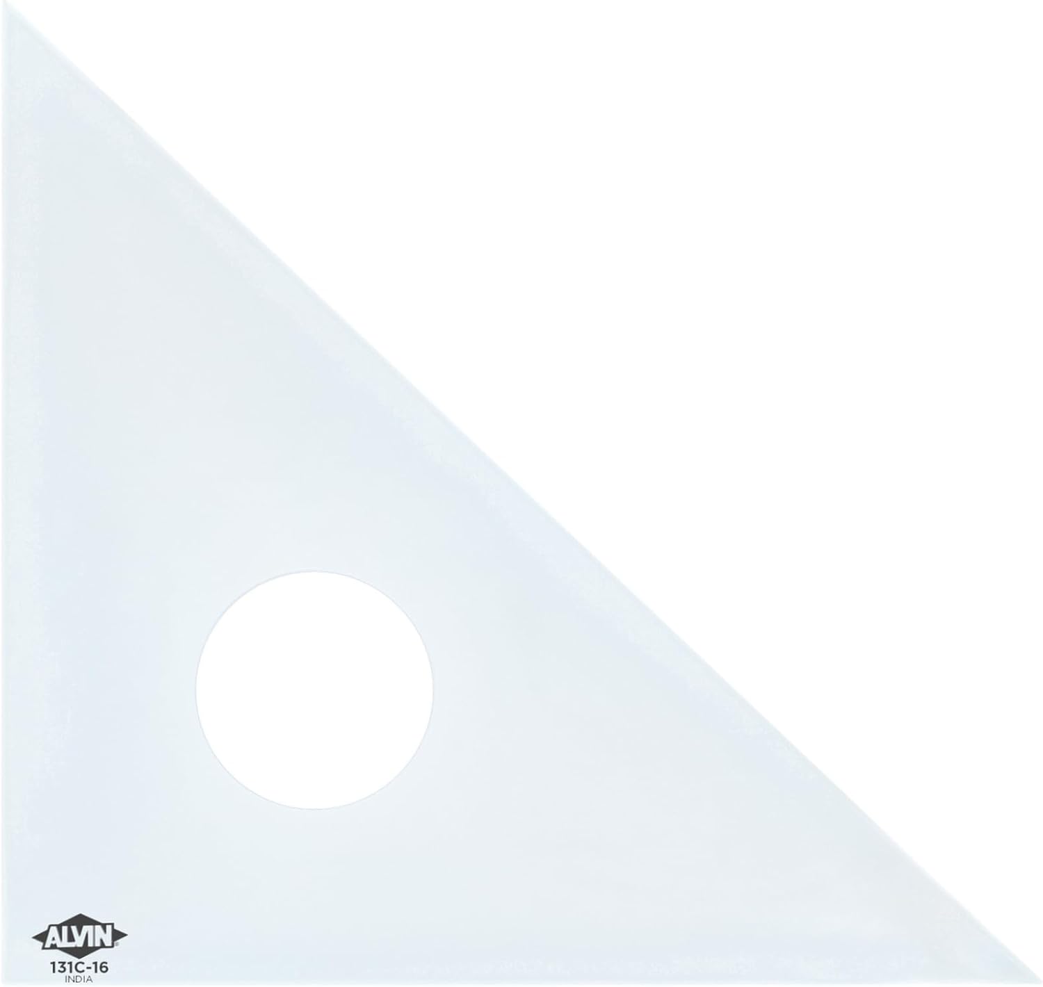 ALVIN Clear Professional Acrylic Drafting Triangle 3060 Degrees 14quot Model 130C14 Multipurpose Tool for Drafting Design and Architecture Great for Machining and Woodworking  14 inches16