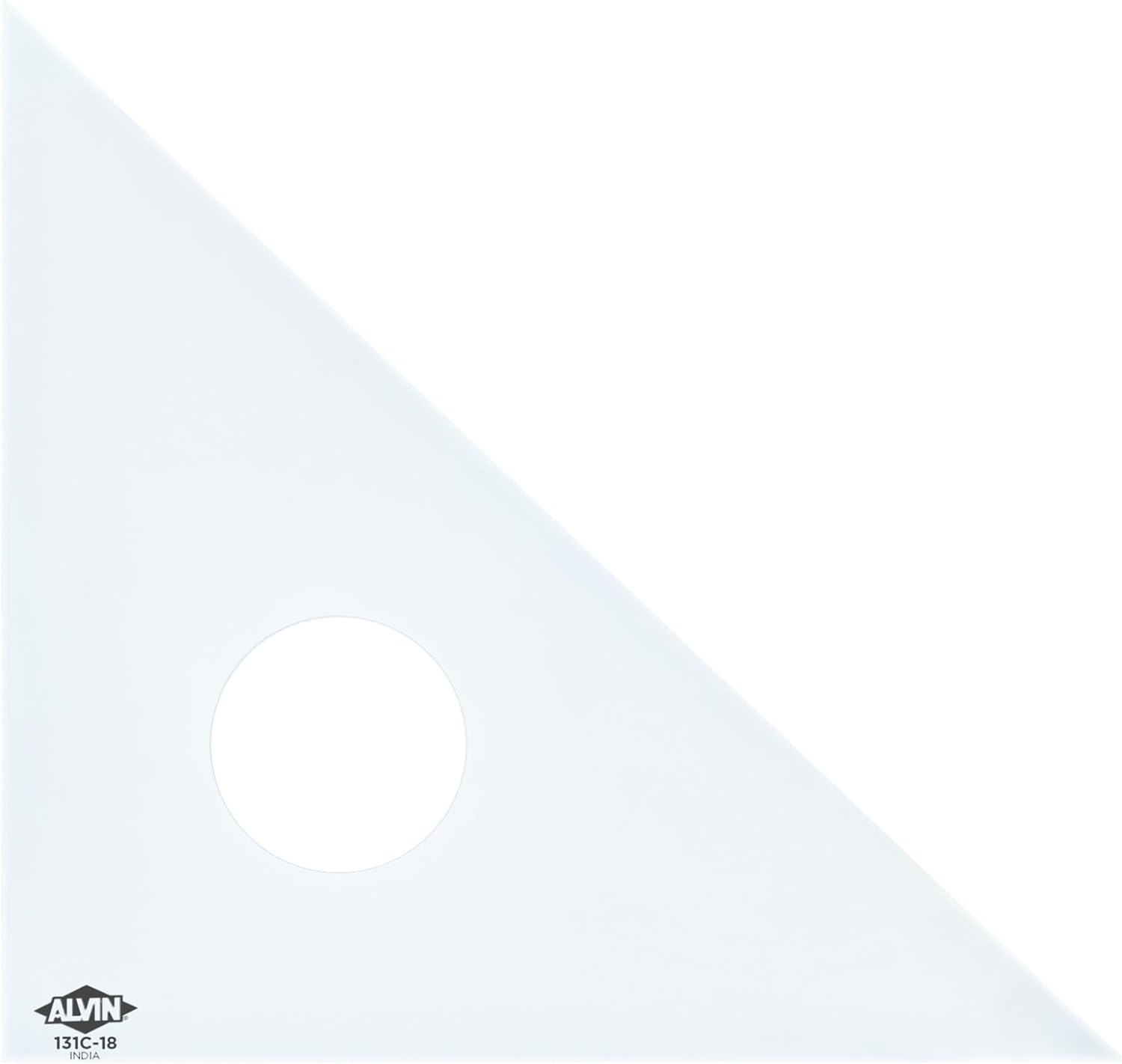 ALVIN Clear Professional Acrylic Drafting Triangle 3060 Degrees 14quot Model 130C14 Multipurpose Tool for Drafting Design and Architecture Great for Machining and Woodworking  14 inches18