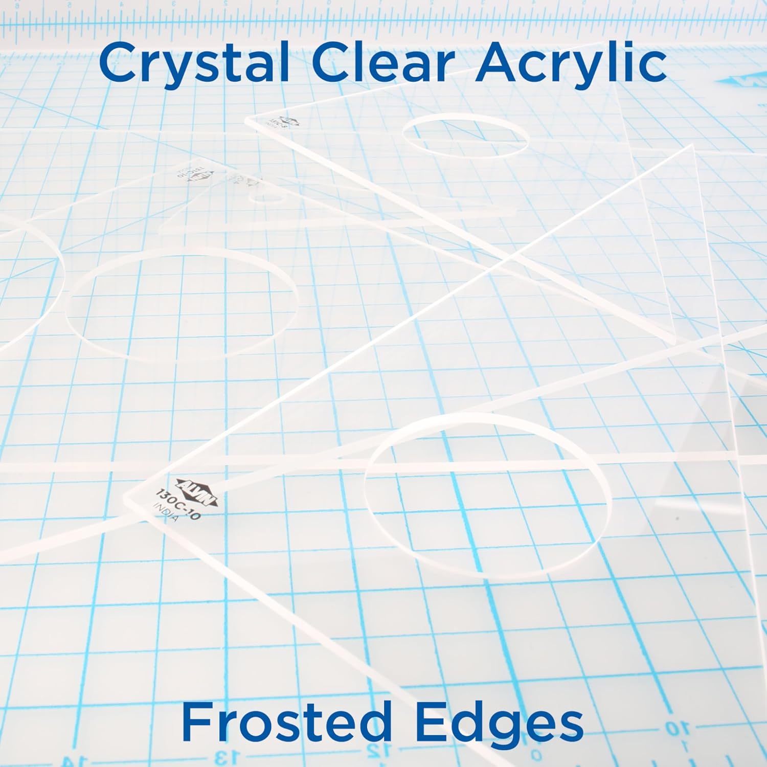 ALVIN Clear Professional Acrylic Drafting Triangle 3060 Degrees 14quot Model 130C14 Multipurpose Tool for Drafting Design and Architecture Great for Machining and Woodworking  14 inches18