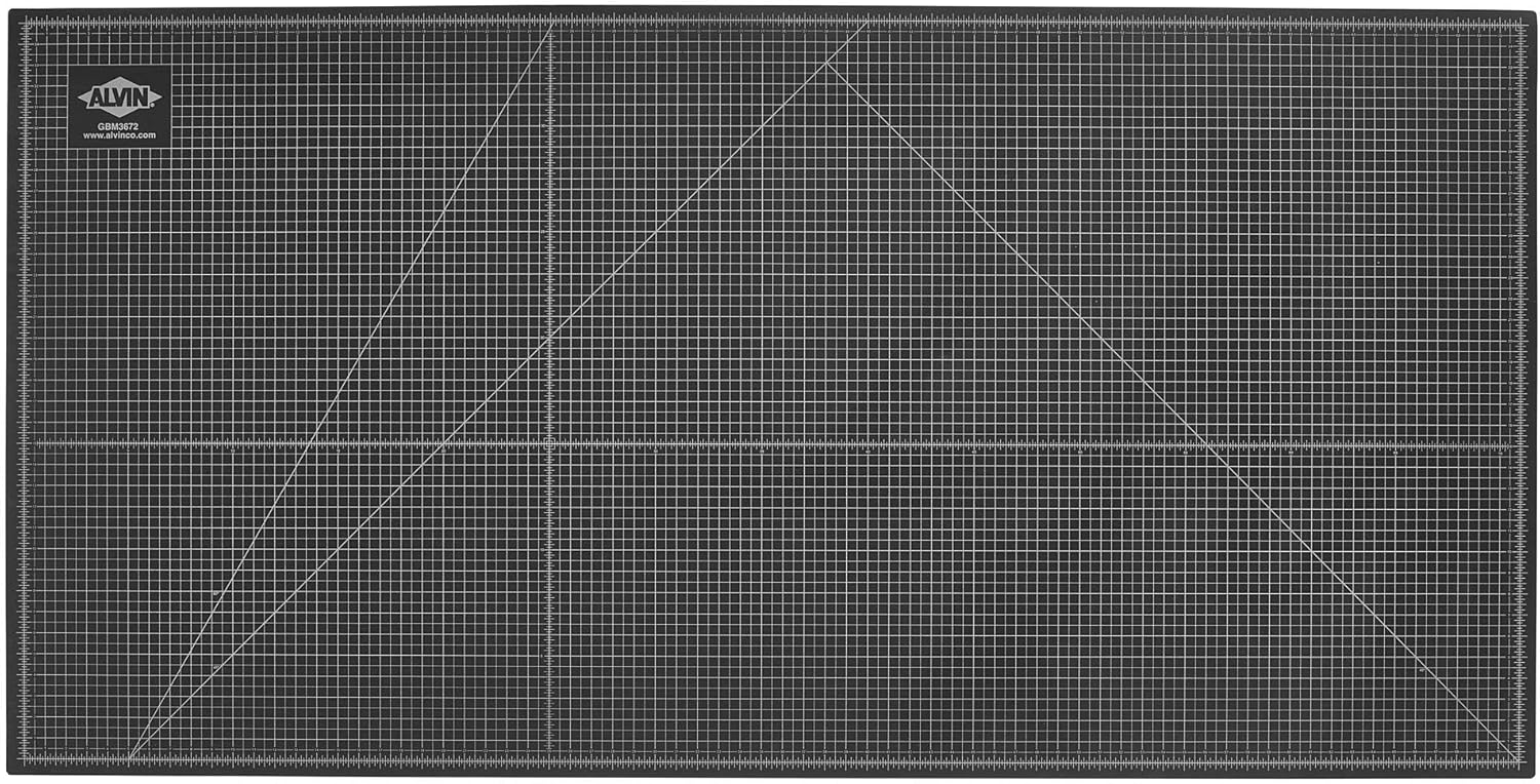 ALVIN GBM SelfHealing Cutting Mat 30 x 42 inch  DoubleSided GreenBlack  5Layer Gridded Surface for Arts Crafts and Sewing  Model GBM304272L x 36W