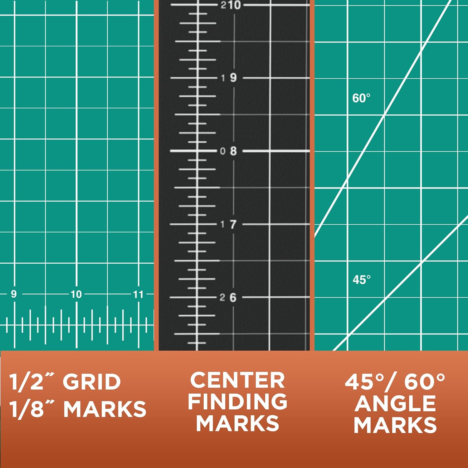 ALVIN GBM Series Professional SelfHealing Cutting Mat GreenBlack DoubleSided Gridded Rotary Cutting Board for Crafts Sewing Fabric  24 x 36 inches
