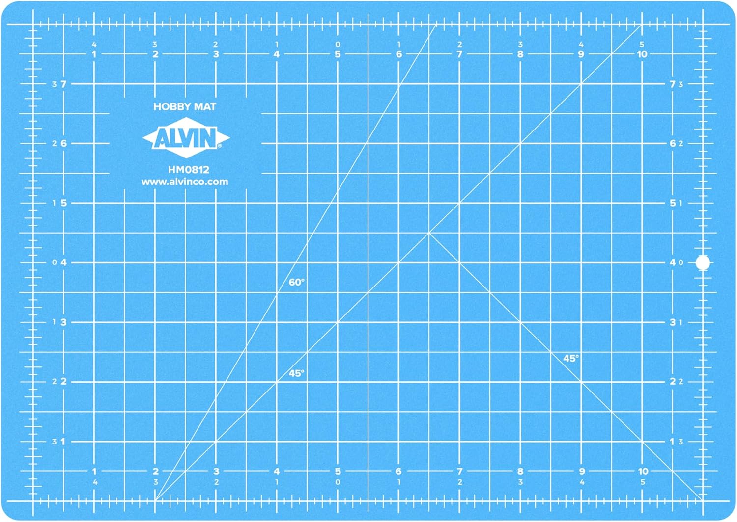 ALVIN HM SelfHealing Cutting Mat for Hobbies 12 x 18 inch  DoubleSided BlueGrey  3Layer Gridded Surface for Arts Crafts and Sewing  Model HM121812L x 85W