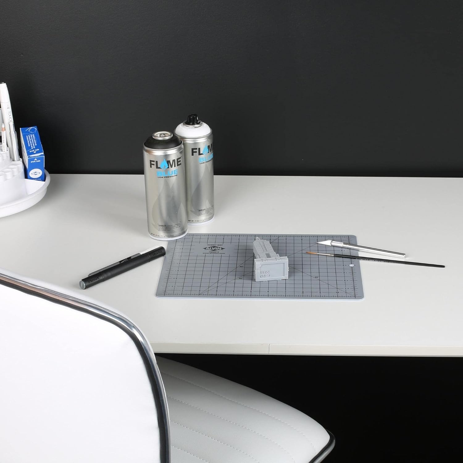 ALVIN HM SelfHealing Cutting Mat for Hobbies 12 x 18 inch  DoubleSided BlueGrey  3Layer Gridded Surface for Arts Crafts and Sewing  Model HM121812L x 85W
