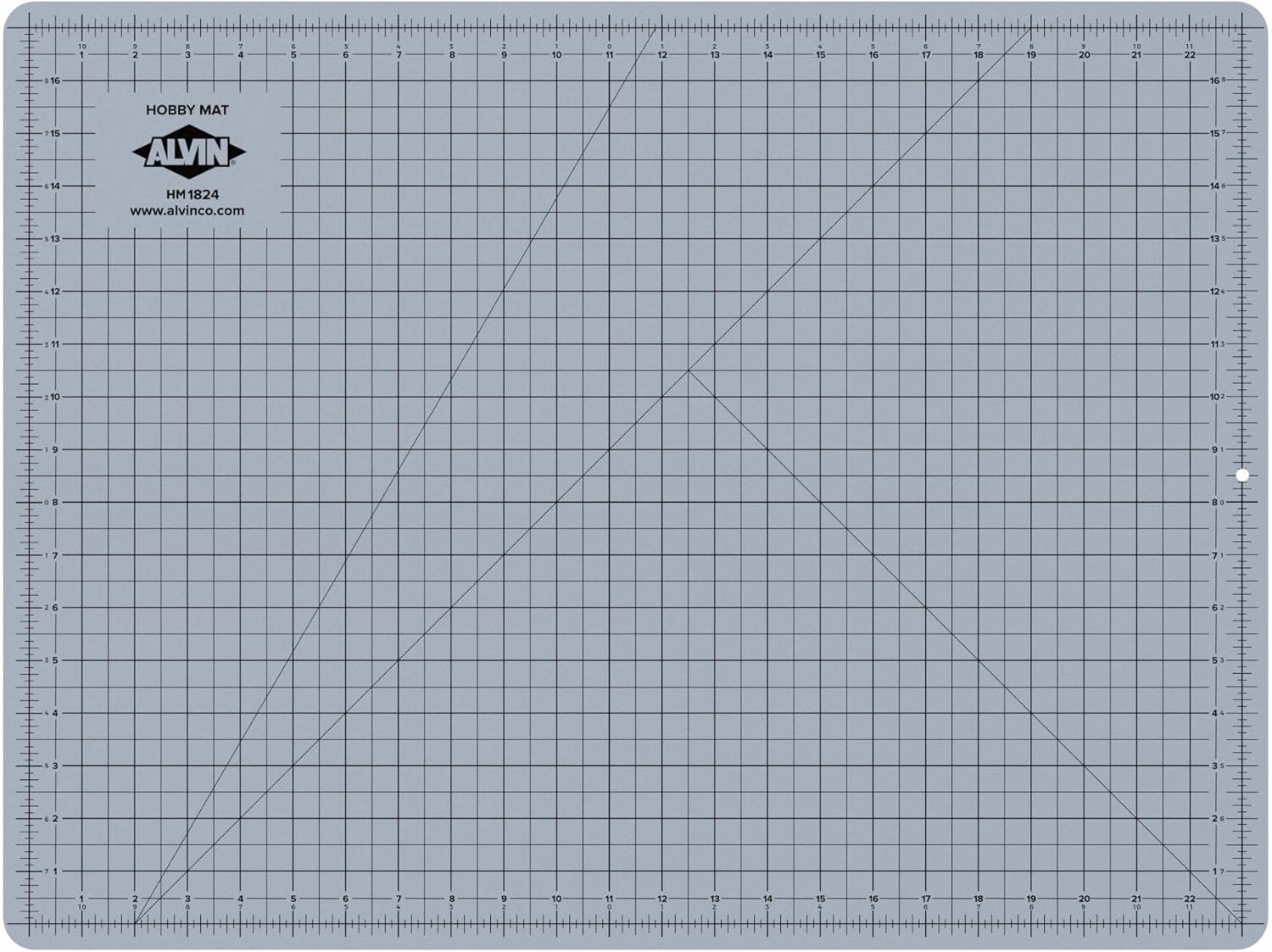 ALVIN HM SelfHealing Cutting Mat for Hobbies 12 x 18 inch  DoubleSided BlueGrey  3Layer Gridded Surface for Arts Crafts and Sewing  Model HM121818L x 18W