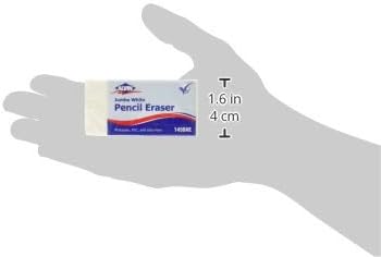 ALVIN Jumbo White Pencil Erasers LatexFree Ideal for Geometry Drafting and Engineering Drawing Architecture and Art  Box of 12