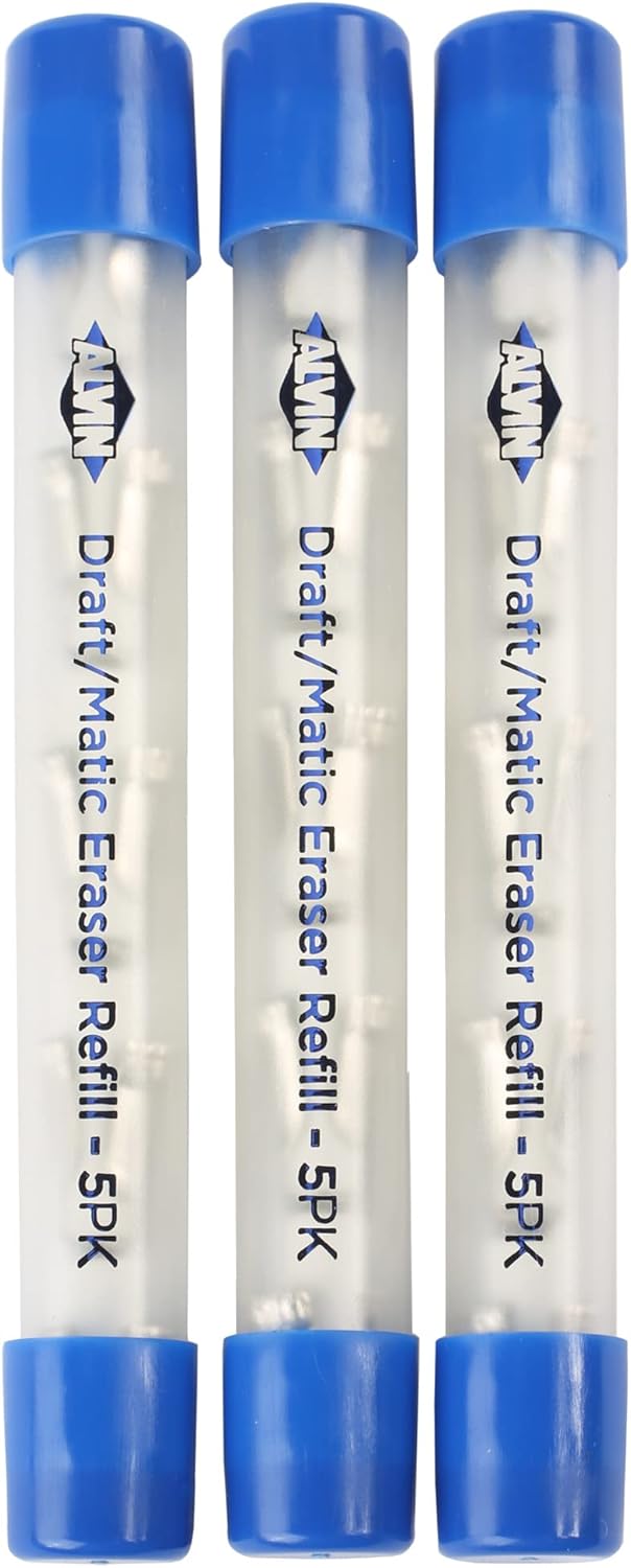 ALVIN Mechanical Pencil Eraser Replacement Pack  Premium Quality Erasers for Precision Erasing