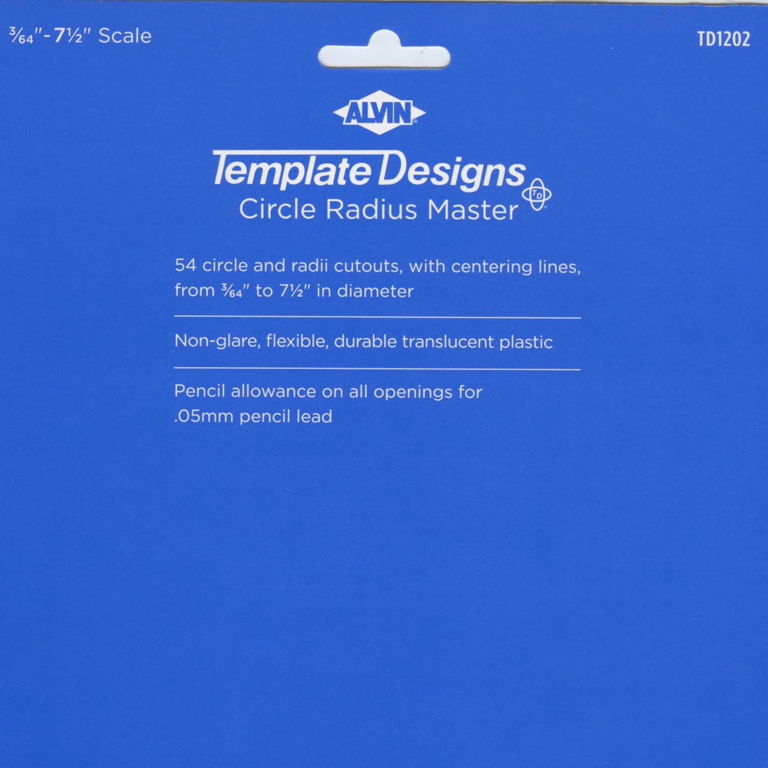 ALVIN TD1201 Large Circles Guide Template Drawing and Drafting Tool for Artists Architects Design and Drafting 15quot to 35quot ScaleCircle Radius Master Template