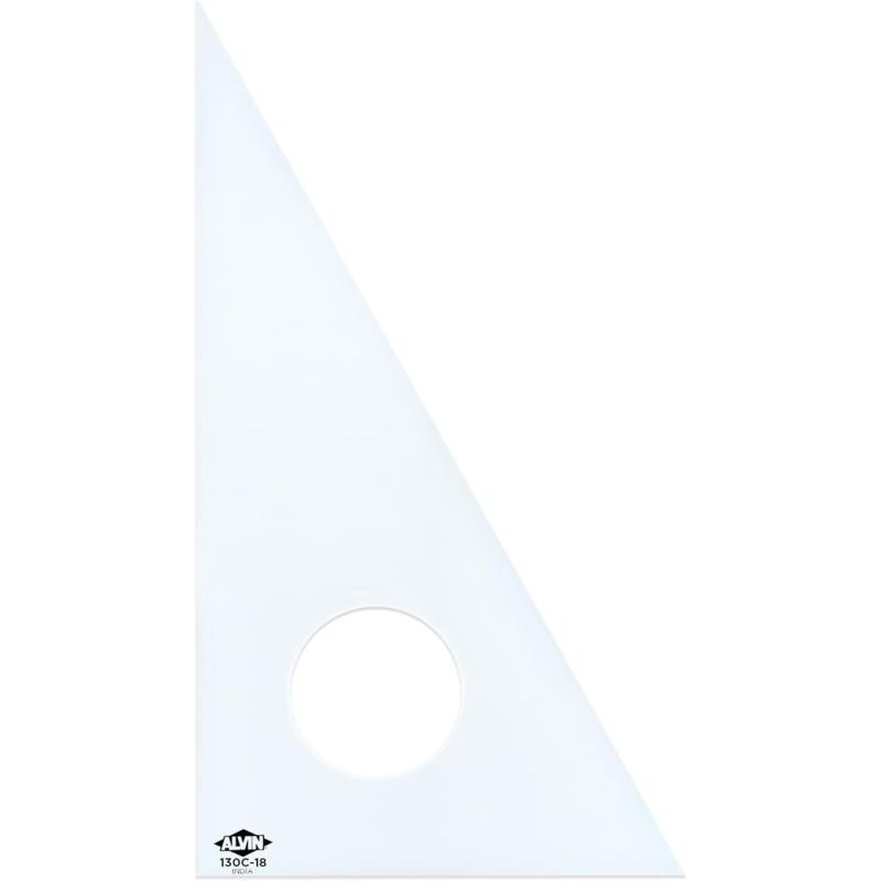 ALVIN Clear Professional Acrylic Drafting Triangle 3060 Degrees 14quot Model 130C14 Multipurpose Tool for Drafting Design and Architecture Great for Machining and Woodworking  14 inches18