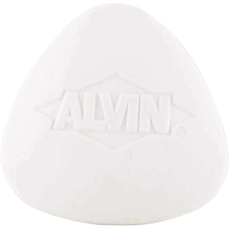 Alvin White Triangular Pencil Erasers Pack LatexFree Ideal for Geometry Drafting and Engineering Drawing Architecture and Art  Box of 15