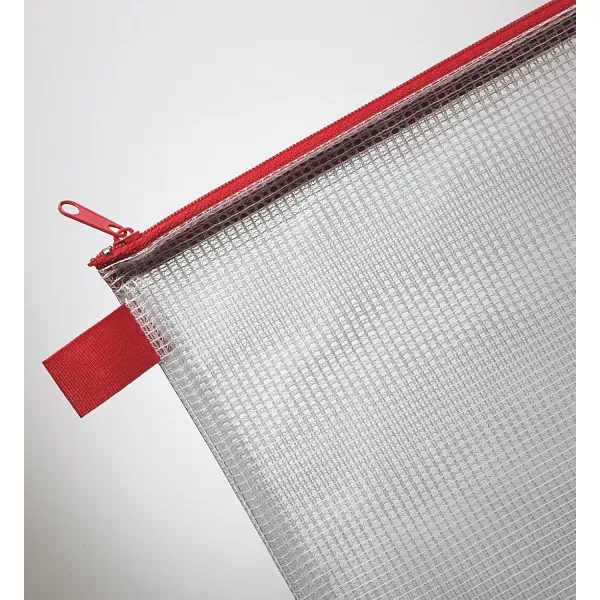 ALVIN  NB1824 Clear PVC Mesh Kit Zipper Bag MultiUse Organization Bag for Item Storage and Arranging Great for Needlework Projects Art Supplies and Travel  18 x 24 Inch Bag18 x 24