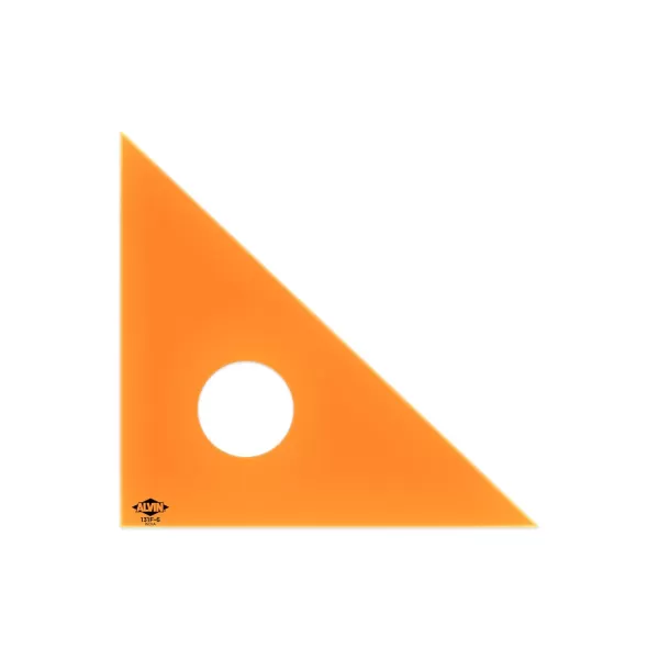 ALVIN 130F4 Fluorescent Professional Acrylic Triangle 3060 Degree Multipurpose Tool for Drafting Design and Architecture Great for Machining and Woodworking  4 Inch6