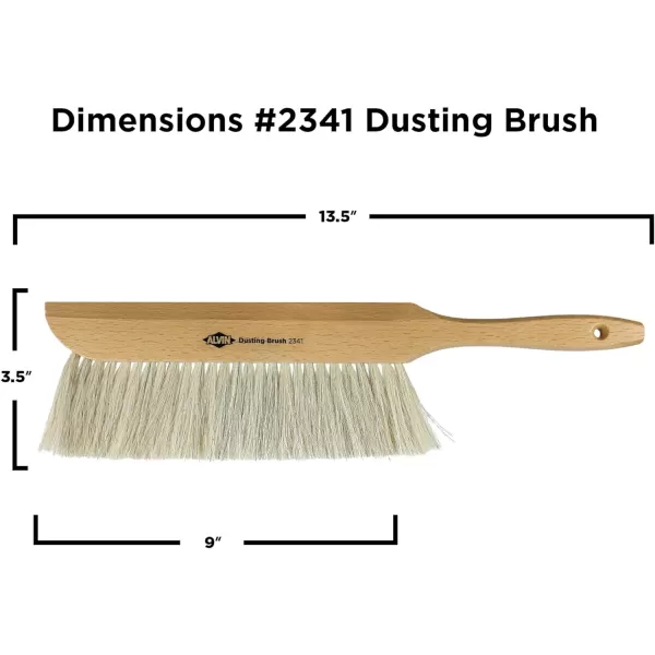 ALVIN 2342 Comfort Curve Dusting Brush 100 Horsehair and Wood Handle Art Drafting and Architecture Cleaning Tool Great for Students Hobbyists and Professionals  15 Inch145
