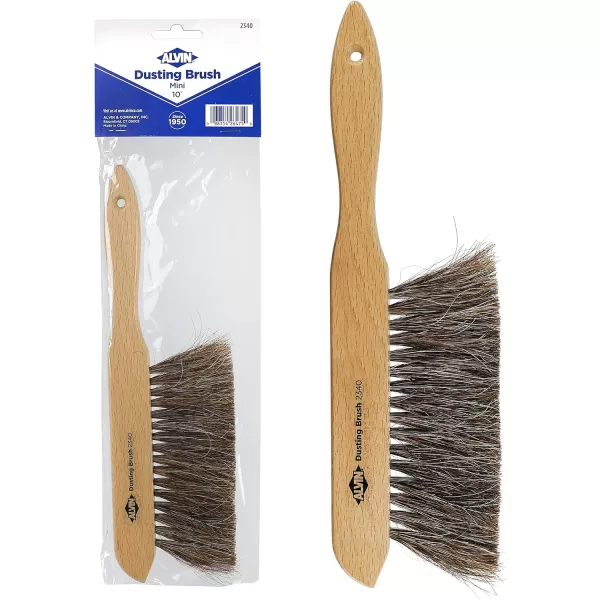 ALVIN 2342 Comfort Curve Dusting Brush 100 Horsehair and Wood Handle Art Drafting and Architecture Cleaning Tool Great for Students Hobbyists and Professionals  15 Inch10 