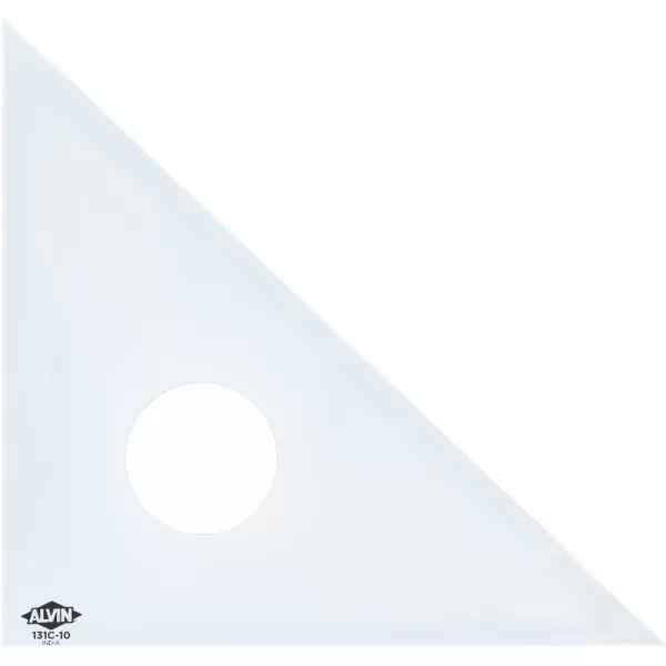 ALVIN Clear Professional Acrylic Drafting Triangle 3060 Degrees 14quot Model 130C14 Multipurpose Tool for Drafting Design and Architecture Great for Machining and Woodworking  14 inches10