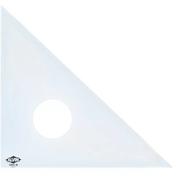 ALVIN Clear Professional Acrylic Drafting Triangle 3060 Degrees 14quot Model 130C14 Multipurpose Tool for Drafting Design and Architecture Great for Machining and Woodworking  14 inches8