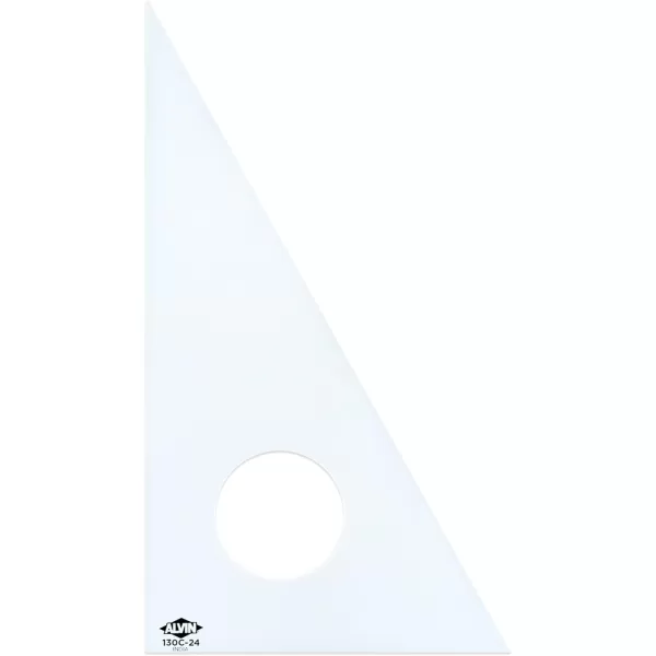 ALVIN Clear Professional Acrylic Drafting Triangle 3060 Degrees 14quot Model 130C14 Multipurpose Tool for Drafting Design and Architecture Great for Machining and Woodworking  14 inches24