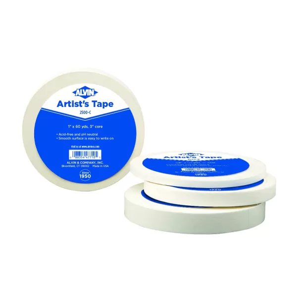 ALVIN Double Sided Tape Display Pack of 24 1quot x25 Feet Model 2400CD Multipurpose Tape for Arts and Crafts Great for Woodworking and Home Improvement  25 Feet34 inch