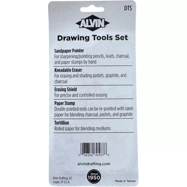 ALVIN Drawing Tools Set Model DTS For Pastel Charcoal Graphite Artwork  9Piece Set