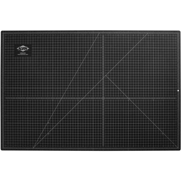 ALVIN GBM Series Professional SelfHealing Cutting Mat GreenBlack DoubleSided Gridded Rotary Cutting Board for Crafts Sewing Fabric  24 x 36 inches