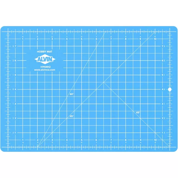 ALVIN HM SelfHealing Cutting Mat for Hobbies 12 x 18 inch  DoubleSided BlueGrey  3Layer Gridded Surface for Arts Crafts and Sewing  Model HM121812L x 85W