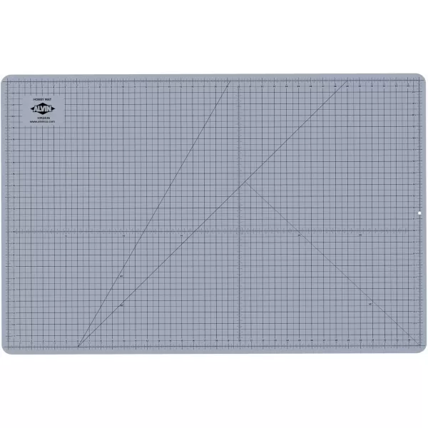 ALVIN HM SelfHealing Cutting Mat for Hobbies 12 x 18 inch  DoubleSided BlueGrey  3Layer Gridded Surface for Arts Crafts and Sewing  Model HM121836L x 24W