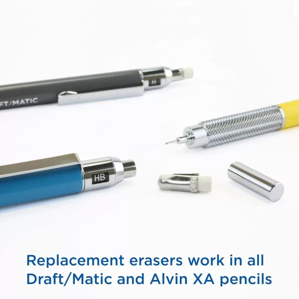 ALVIN Mechanical Pencil Eraser Replacement Pack  Premium Quality Erasers for Precision Erasing