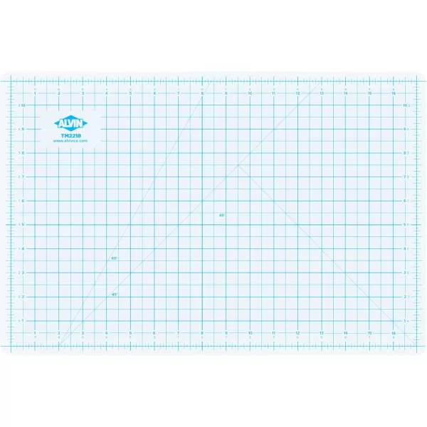 ALVIN TM Translucent Cutting Mat 18 x 24 inch  3mm Layer with Grid on 1 Side  Light Box Compatible  Model TM2224Translucent