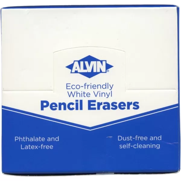 ALVIN White Vinyl Pencil Erasers Pack LatexFree Ideal for Geometry Drafting and Engineering Drawing Architecture and Art  Box of 20