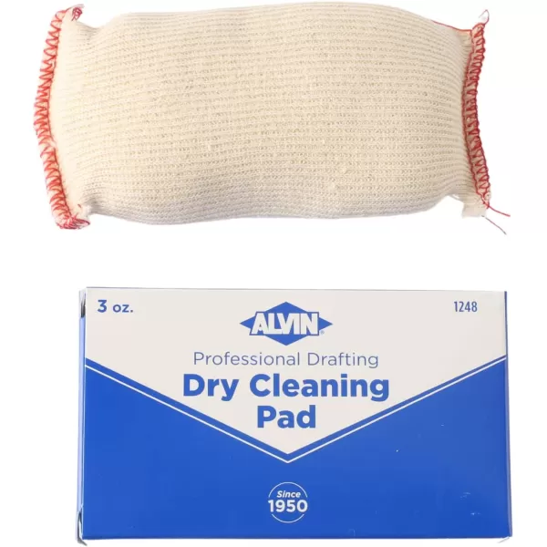Alvin Professional Drafting Dry Cleaning Pad Removes Mistakes Smudges and Smears from Artwork Mat Boards and Drawing Boards Cleans Drawing Tools  3 oz