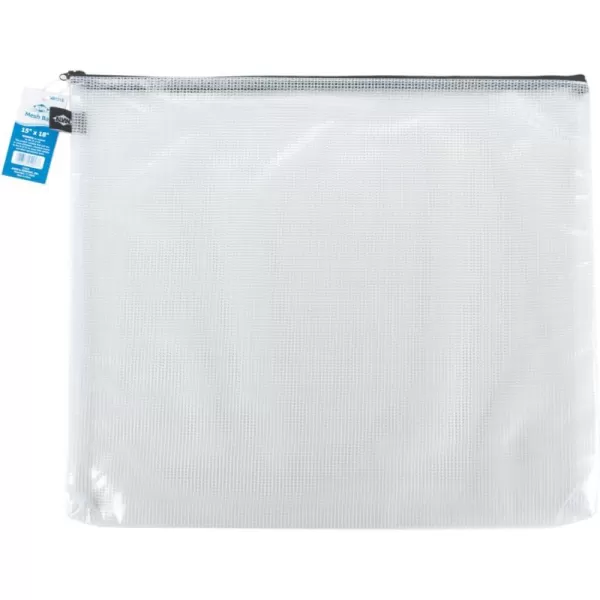 ALVIN  NB1824 Clear PVC Mesh Kit Zipper Bag MultiUse Organization Bag for Item Storage and Arranging Great for Needlework Projects Art Supplies and Travel  18 x 24 Inch Bag15 x 18