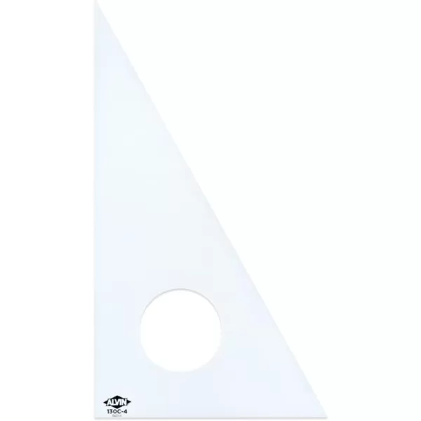 ALVIN Clear Professional Acrylic Drafting Triangle 3060 Degrees 14quot Model 130C14 Multipurpose Tool for Drafting Design and Architecture Great for Machining and Woodworking  14 inches4