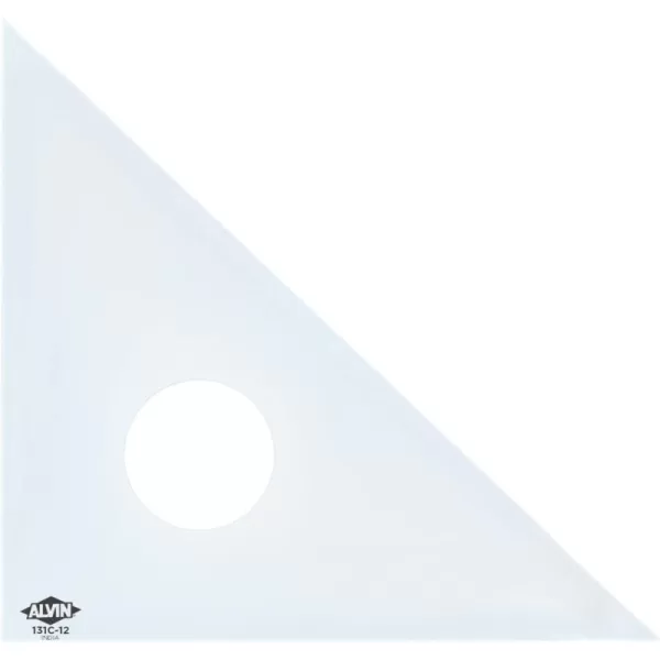 ALVIN Clear Professional Acrylic Drafting Triangle 3060 Degrees 14quot Model 130C14 Multipurpose Tool for Drafting Design and Architecture Great for Machining and Woodworking  14 inches12
