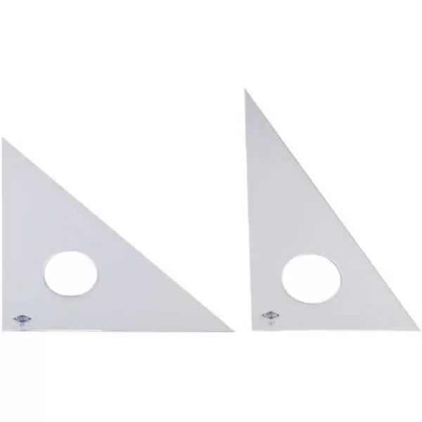 ALVIN Clear Professional Acrylic Drafting Triangle 3060 Degrees 14quot Model 130C14 Multipurpose Tool for Drafting Design and Architecture Great for Machining and Woodworking  14 inches6
