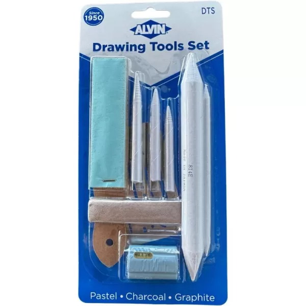 ALVIN Drawing Tools Set Model DTS For Pastel Charcoal Graphite Artwork  9Piece Set