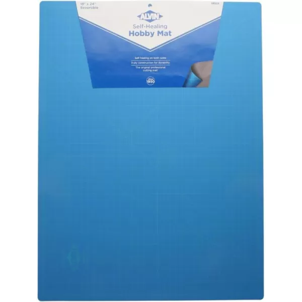 ALVIN HM SelfHealing Cutting Mat for Hobbies 12 x 18 inch  DoubleSided BlueGrey  3Layer Gridded Surface for Arts Crafts and Sewing  Model HM121818L x 18W