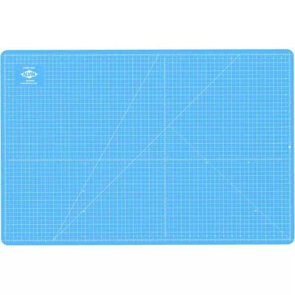 ALVIN HM SelfHealing Cutting Mat for Hobbies 12 x 18 inch  DoubleSided BlueGrey  3Layer Gridded Surface for Arts Crafts and Sewing  Model HM121836L x 24W