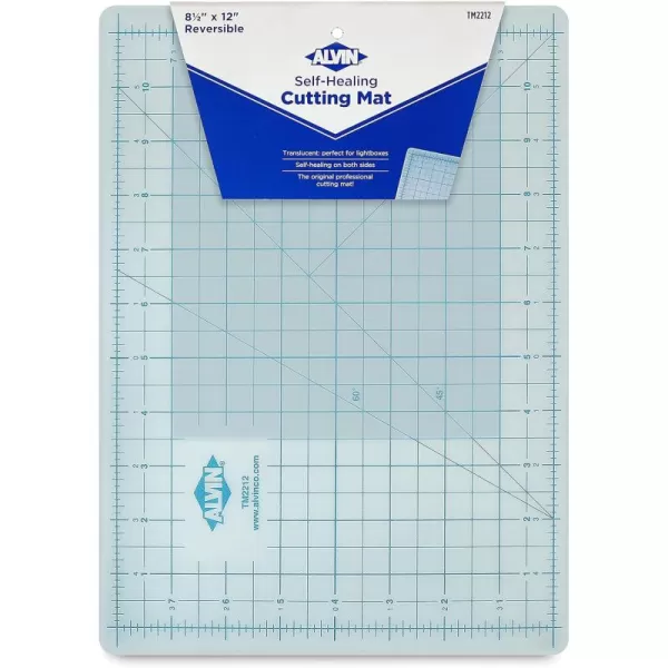 ALVIN TM Translucent Cutting Mat 18 x 24 inch  3mm Layer with Grid on 1 Side  Light Box Compatible  Model TM2224Translucent