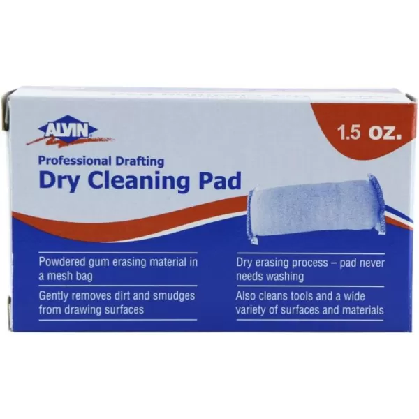 Alvin Professional Drafting Dry Cleaning Pad Removes Mistakes Smudges and Smears from Artwork Mat Boards and Drawing Boards Cleans Drawing Tools  15 oz