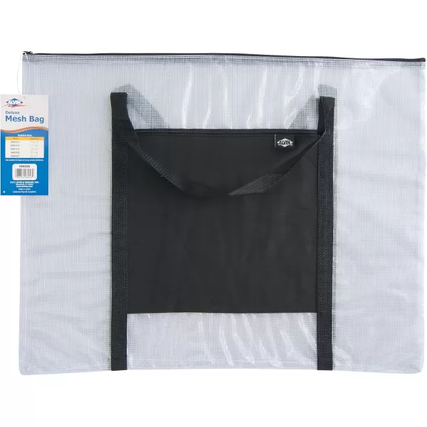imageALVIN  Clear Premium Mesh Kit Zipper Bag with Handle MultiUse Organization Bag for Item Storage and Arranging Great for Needlework Projects Art Supplies and Travel  23 x 31 Inches20 x 26