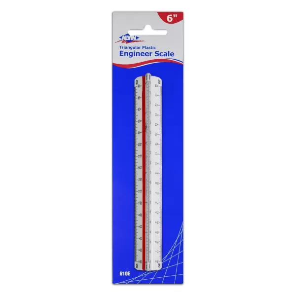 imageALVIN 610A Metric Engineer Triangle Scale Multipurpose Ruler for Drawing Planning and Design Drafting and Architecture Tool  6 InchesEngineer