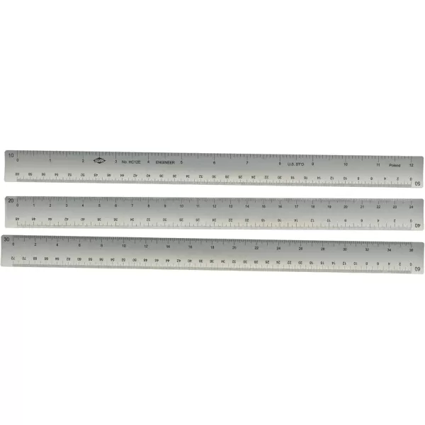imageALVIN Hollow Aluminum Architect Triangular Scale 12quot Model HC12A Hollow Multipurpose Ruler for Drawing Planning and Design Drafting and Architecture Tool 12 InchEngineer