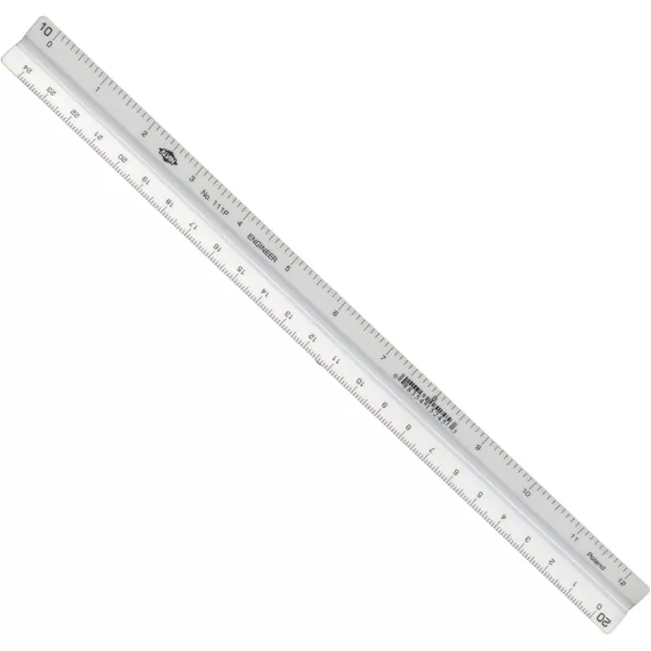 imageALVIN Metric Triangular Scale 12quot Model 117PM White Drafting and Architecture Ruler for Drawing Planning and Design Ideal for Professionals and Students  12 InchesEngineer