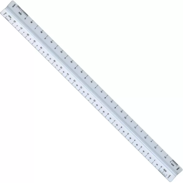 imageALVIN Metric Triangular Scale 12quot Model 117PM White Drafting and Architecture Ruler for Drawing Planning and Design Ideal for Professionals and Students  12 InchesMechanical